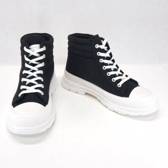 Arizona AZ Deva Flat Heel Booties 10M Platform High-Top Lace-Up Sneakers Sporty - Picture 3 of 10